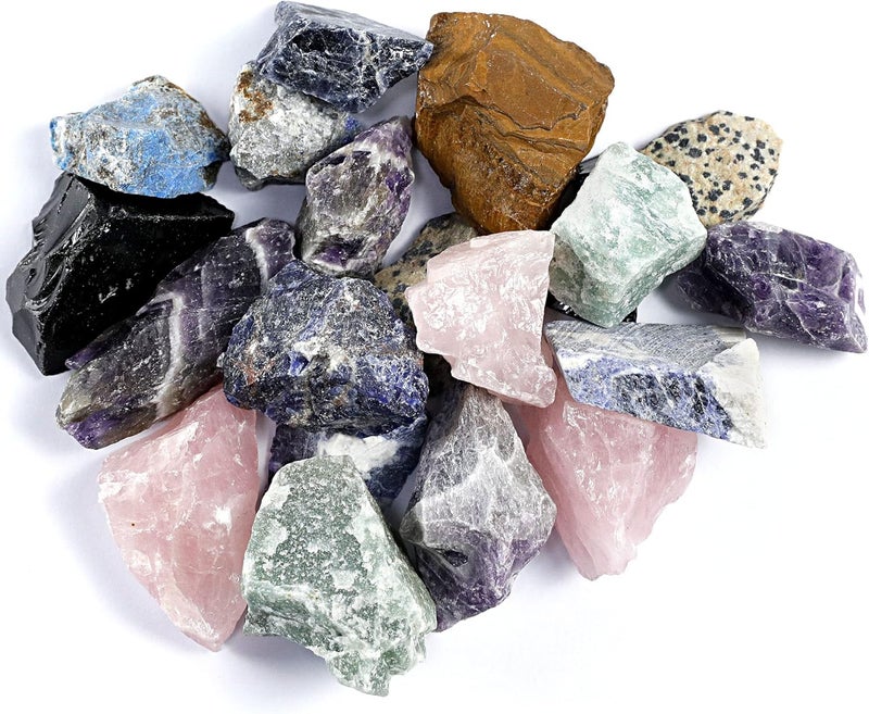 KomeStone Rough Raw Colorful Rocks & Rock Tumbler Polishing Refill Grits, High Performance Polishing Grits and Crystal Stones for Another Batch of Rocks Tumbling, Suitable for All Rock Tumblers - Image 2
